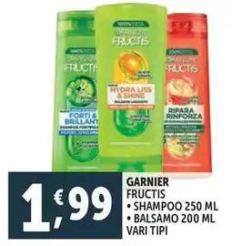 Deco Supermercati Garnier fructis Shampoo-Balsamo offerta