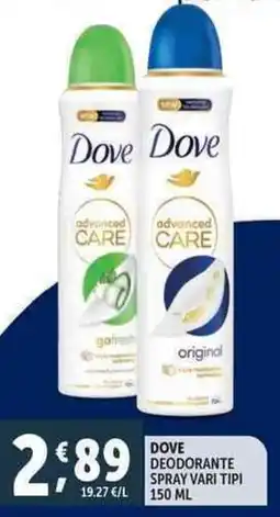 Deco Supermercati Dove deodorante spray offerta