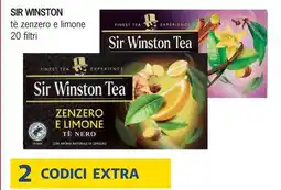 Deco Supermercati SIR WINSTON tè zenzero e limone 20 filtri offerta