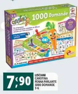 Deco Supermercati Lisciani carotina penna parlante 1000 domande 3-6 offerta