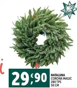 Deco Supermercati Nataluna corona magic 280 tps 50 cm offerta