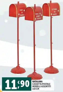 Deco Supermercati Nataluna cassetta postale modelli 110 cm offerta