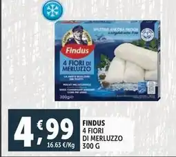 Deco Supermercati Findus 4 fiori di merluzzo offerta