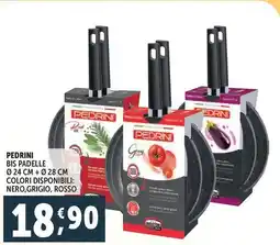 Deco Supermercati Pedrini bis padelle offerta