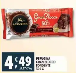 Deco Supermercati Perugina gran blocco fondente offerta