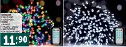 Deco Supermercati Nataluna 8 fili di luci a serie per es- terno offerta