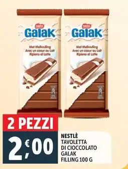Deco Supermercati Nestle tavoletta di cioccolato galak filling offerta