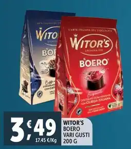 Deco Supermercati Witor's Boero offerta