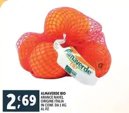 Deco Supermercati Almaverde bio arance navel origine italia offerta