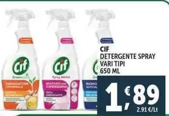 Deco Supermercati Cif detergente spray offerta