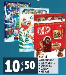 Deco Supermercati Nestle calendario dell'avvento offerta