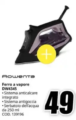 MediaWorld Rowenta Ferro a vapore DW4345 offerta