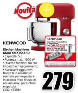MediaWorld KENWOOD Kitchen Machines KMIX KMX751ARD offerta
