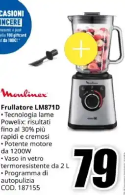 MediaWorld Moulinex Frullatore LM871D offerta