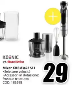 MediaWorld KOENIC Mixer KHB 83422 SET offerta