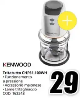 MediaWorld KENWOOD Tritatutto CHP61.100WH offerta