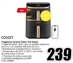 MediaWorld cosori Friggitrice ad aria Tower Pro Smart offerta