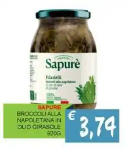 Caramico Sapure broccoli alla napoletana in olio girasole offerta