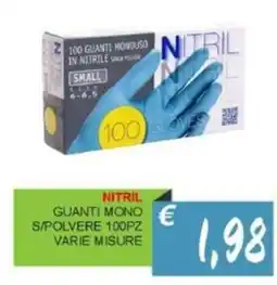 Caramico Nitril guanti mono s/polvere offerta