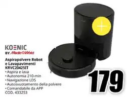 MediaWorld KOENIC Aspirapolvere Robot e Lavapavimenti KRVC20425IT offerta
