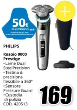 MediaWorld PHILIPS Rasoio 9000 Prestige offerta