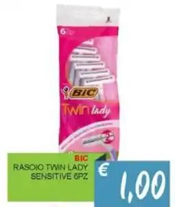 Caramico Bic rasoio twin lady sensitive 6pz offerta