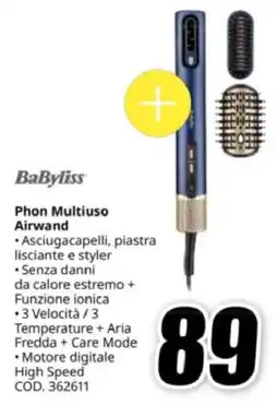 MediaWorld BaByliss Phon Multiuso Airwand offerta