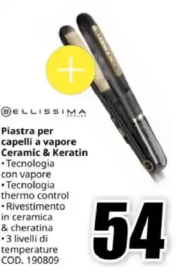 MediaWorld BELLISSIMA Piastra per capelli a vapore Ceramic & Keratin offerta