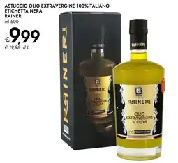 Bennet Astuccio olio extravergine 100%italiano etichetta nera RAINERI offerta