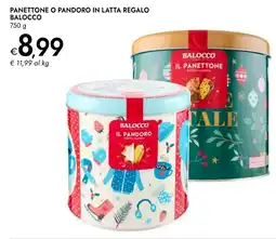Bennet Panettone o pandoro in latta regalo BALOCCO offerta
