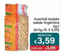 Altasfera Arachidi tostate salate Argentina offerta