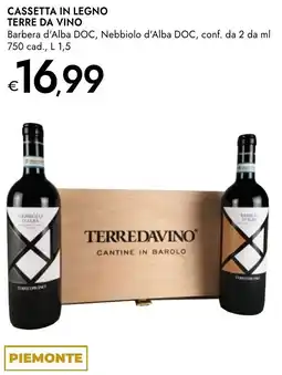 Bennet Cassetta in legno TERRE DA VINO offerta