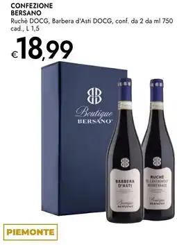Bennet Confezione bersano Ruchè DOCG, Barbera d'Asti DOCG offerta