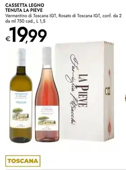 Bennet Cassetta legno tenuta LA PIEVE offerta