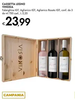 Bennet Cassetta legno VINOSIA offerta