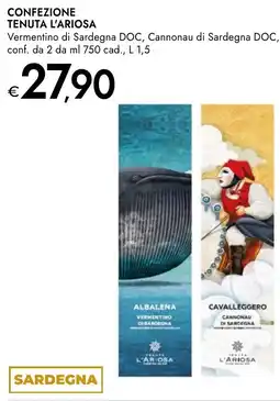 Bennet Confezione tenuta l'ariosa vermentino di sardegna doc, cannonau di sardegna doc offerta