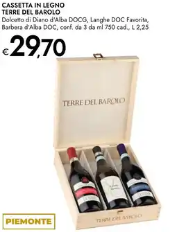 Bennet Cassetta in legno TERRE DEL BAROLO offerta