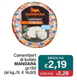 Altasfera Camembert di bufala MANDARA offerta