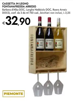 Bennet Cassetta in legno FONTANAFREDDA ARREDO offerta