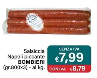 Altasfera Salsiccia Napoli piccante BOMBIERI offerta