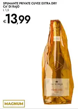 Bennet Spumante private cuvee extra dry CA' DI RAJO offerta