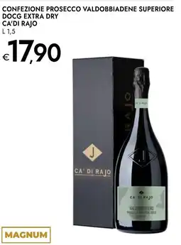Bennet Confezione prosecco valdobbiadene superiore docg extra dry CA'DI RAJO offerta