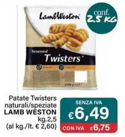 Altasfera Patate Twisters naturali/speziate LAMB WESTON offerta