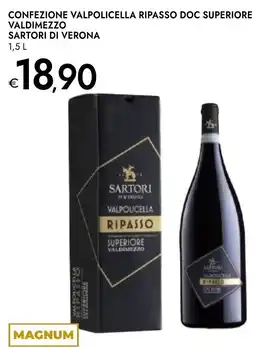 Bennet Confezione valpolicella ripasso doc superiore confezione primitivo di manduria doc riserva valdimezzo SARTORI DI VERONA offerta