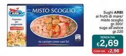 Altasfera Sughi ARBI ai frutti di mare/ misto scoglio/ sugo all'astice offerta