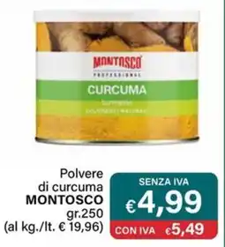Altasfera Polvere di curcuma MONTOSCO offerta