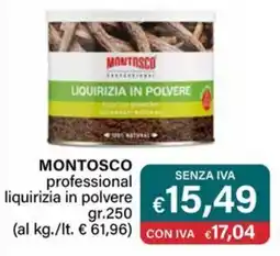 Altasfera MONTOSCO professional liquirizia in polvere offerta