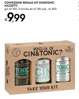 Bennet Confezione regalo kit gin&tonic MAZZETTI offerta