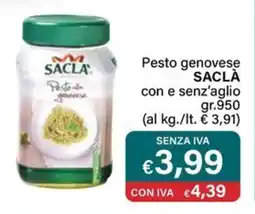 Altasfera Pesto genovese SACLÀ con e senz'aglio offerta