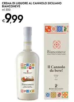 Bennet Crema di liquore al cannolo siciliano BIANCONEVE offerta